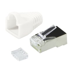 EQUIP FICHA RJ45 UTP CAT6 C/CAPOT E GUIA (PACK 100 UN) - Equip 121175