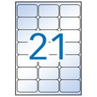 Etiquetas transparentes permanentes Apli 63,5 x 38,1 mm 10 folhas - APLI 206106