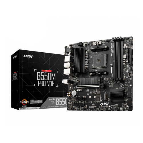 MB MSI B550M PRO-VDH SKT AMD AM4 4xDDR4 VGA/HDMI/DP mATX - MSI 911-7C95-066