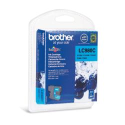 Tinteiro Cyan em Blister, duração estimada: até 260 páginas (segundo ISO/IEC 24711) - Brother LC980CBP