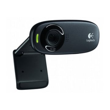 Logitech C310 Webcam HD 720p - 5Mpx - USB 2.0 - Microfone incorporado - Ângulo de visão de 60º - Focagem fixa - Cabo de 1,50cm - Cor preta - Logitech 960-001065