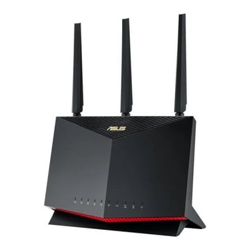 Asus RT-AX86S Pro Gaming Router AX5700 WiFi 6 Dual Band - Velocidade até 4800Mbps - 5x RJ45 LAN, 1x RJ45 WAN, 1x USB 2.0, 1x USB 3.2 - 3 Antenas Externas - Asus RT-AX86U Pro