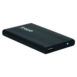 Tooq unidade externa para HDD/SDDDDD 2.5" até 9.5 mm SATA USB 2.0 - Cor preta - Tooq TQE-2510B