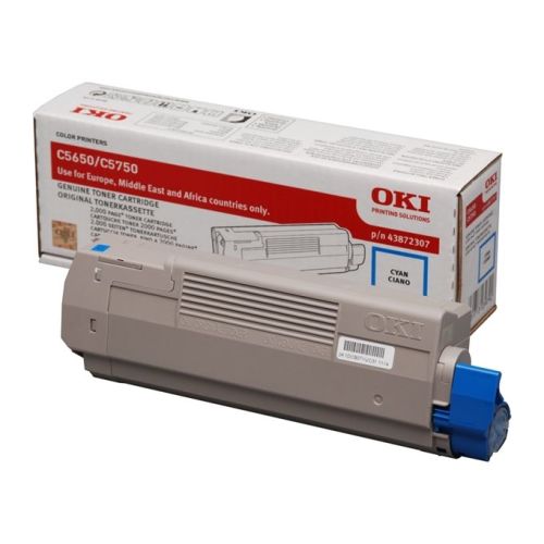 Toner Oki C5650/C5750 Azul - Oki 43872307