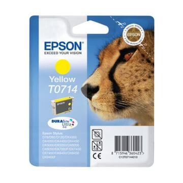 Cartucho de tinta amarelo original Epson T0714 - C13T07144012 - Epson C13T07144012