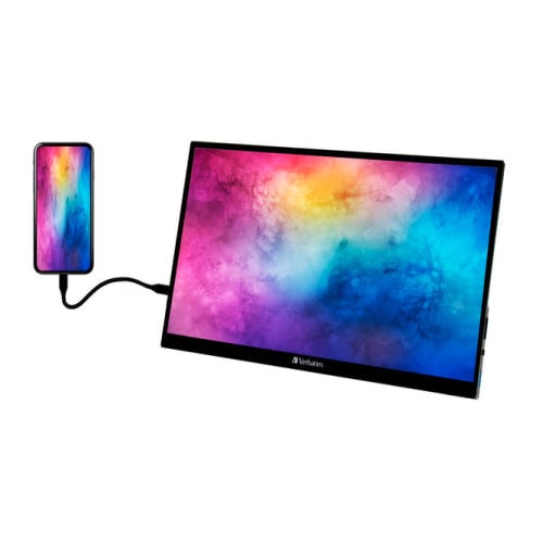 MONITOR VERBATIM PORTATIL TOUCHSCREEN 17.3" PMT-17 IPS FULLHD HDR METAL - Verbatim 49593