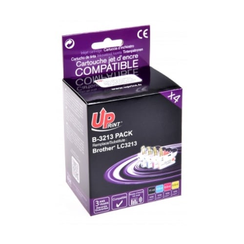 UPPK-LC3213/LC3211BKCMY(PACK4), 4x500 Páginas (11 ml / 3x6.6ml) - Brother UPPK-LC3213/LC3211BKCMY(PACK4)