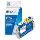 G&G Epson T1282 Cião/Azul Cartucho de Tinta Compatível, 7 ml - Tinteiro Compatível C13T12824012