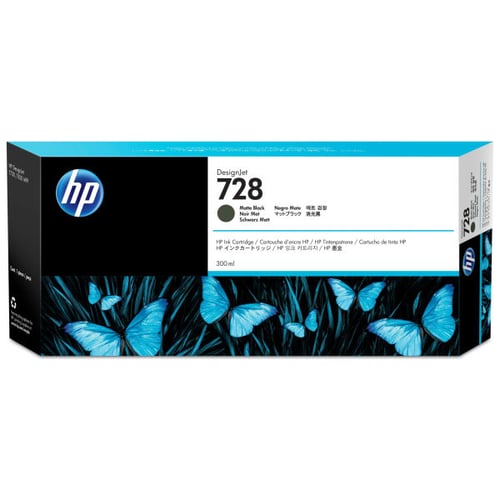 Tinteiro HP 728 Preto Mate Original - F9J68A - HP F9J68A