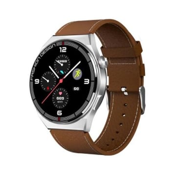 XO J1 Smartwatch Ecrã HD Bluetooth 5.1 de 1,28" - Chamadas Bluetooth - IP68 à prova de água - Funções: Ritmo cardíaco, Pedómetro, Pressão arterial - Bateria 270Mah - Cor castanha - XO 219902