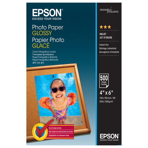 EPSON Photo Paper Glossy 10x15cm 500 sheets - Epson C13S042549