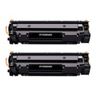 Cartuchos de Toner Genéricos Canon 728/725/712/713/726 Preto Pacote com 2 Cartuchos de Toner - Substitui 3500B002/3484B002/1870B002/1871B002/3483B002 - Canon HT-CE285A(U)-2
