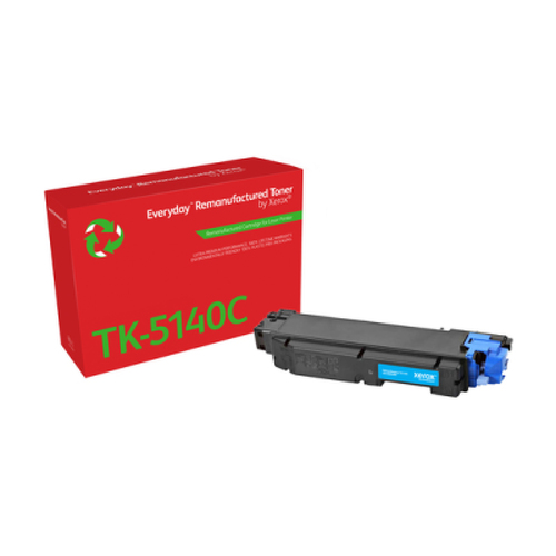 Xerox Everyday Kyocera TK5140 Toner Ciano Remanufacturado - Substitui 1T02NRCNL0/TK5140C - Kyocera 006R04800