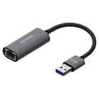 Conversor USB 3.0 para Gigabit Ethernet 10/100/1000 Mbps da Aisens - 15cm - Cinzento - Aisens A106-0708