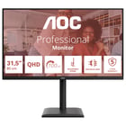AOC MONITOR IPS 32" (31.5") 16:9 QHD 4MS 100HZ HDMI DP USB COLUNAS HAS Q32E4U - AOC Q32E4U