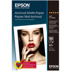EPSON Matte archival paper inkjet 192g/m2 A3+ 50 sheets 1-pack - Epson C13S041340