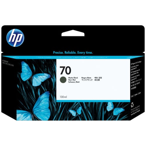 HP Tinteiro DesignJet 70 Preto Mate de 130 ml - C9448A