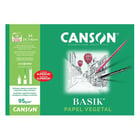 Papel Vegetal A3 95g Canson Basik Minipack 12Fls - Canson 1834714