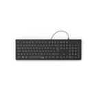 Teclado HAMA com fio KC-200" Black - 182681 - Hama 19182681