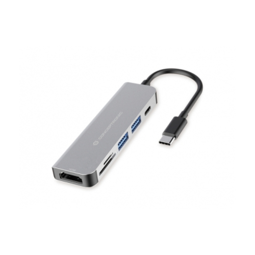 CONCEPTRONIC DOCK USB-C 1xHDMI 2xUSB3.0 1xUSB-C PD 1xCARDREADER - Conceptronic 110514907