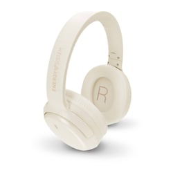 Fones de ouvido Bluetooth Energy Sistem Rizz - Conexão multiponto - Bateria com duração de até 50 horas - Graves profundos - Faixa de cabeça acolchoada ajustável - Assistente de voz - Cor creme - Energy Sistem 459698
