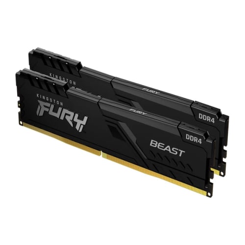 KINGSTON MEM 64GB 2666MHz DDR4 CL16 DIMM (KIT 2) FURY BEAST BLACK - Kingston KF426C16BBK2/64