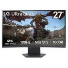 LG MONITOR VA 27" 16:9 CURVO QHD 1MS 180HZ HDMI DP 27GS60QC-B - LG 27GS60QC-B