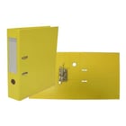 Bismark A-Z PVC A4 A4 Lombada 75mm - Resistente - Porta-cartões na lombada - Guias metálicas para cartões no bordo inferior - Mecanismo de alavanca - Cor amarela - Bismark 314188