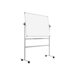 Quadro Branco 90x120cm Dupla Face Aço Lacado Magnético Rotativo com suporte QR0203 - Bi-Office 340RV0201020118