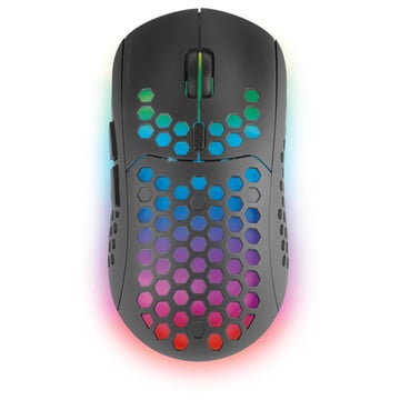 Rato MARS GAMING MMW3 WIRELESS MOUSE, 79G ULTRA-LIGH, RECHARGEABLE BATTERY, BLACK - Mars Gaming MMW3