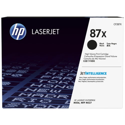 HP Toner LaserJet original 87X preto de elevado rendimento - CF287X