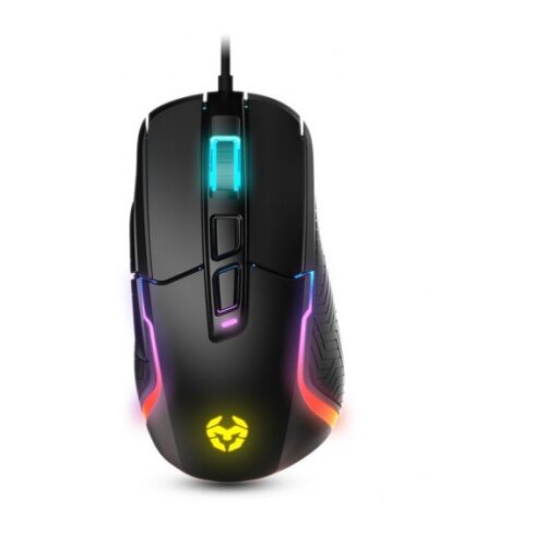 Krom Kick Gaming Mouse USB 12000dpi - 6 botões programáveis - Iluminação RGB - Uso com a mão direita - Cabo de 1.50m - Krom NXKromKICK