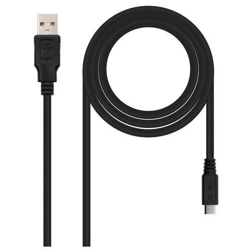 Nanocabo USB-A 2.0 Macho para Micro-USB Macho 1,80m - Nanocable 10.01.0501