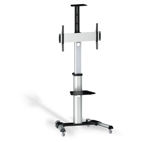 Suporte de chão Aisens Eco com rodas - Suporte para DVD e câmara (TV 37?-70?) - Prateado - Aisens 172691