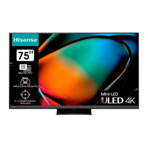 HISENSE LED TV 75" 4K ULED SMART TV MINI-LED HDR10+ VIDAA U7 75U8HK - Hisense 75U8KQ