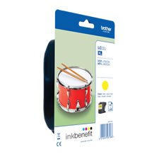 Tinteiro de tinta amarelo de alta capacidade inkbenefit - Brother LC22UYBP