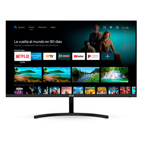 SMART MONITOR SPC 24" com Android TV FHD 60Hz 2xUSB 2.0 2xHDMI 1.4 - Preto - SPC 900024N