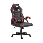 Cadeira para jogos Cromad Nitro Series - Ajustável em altura com pistão a gás de classe 2 - Almofada lombar - Cor preta/vermelha - Cromad 262197