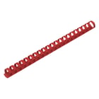 Argolas PVC Encadernar 14mm Vermelho 90 Folhas 100un - Fellowes 1713052