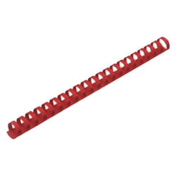 Argolas PVC Encadernar 14mm Vermelho 90 Folhas 100un - Fellowes 1713052