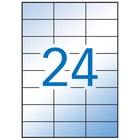 Etiquetas translúcidas à prova de intempéries Apli 70.0 x 37.0mm 100 folhas - APLI 206066