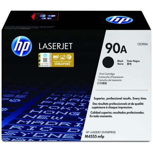 HP CE390A Toner Original Preto - 90A - HP CE390A