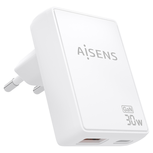 Aisens Carregador 30W Branco - Aisens ASCH-30W2P074-W