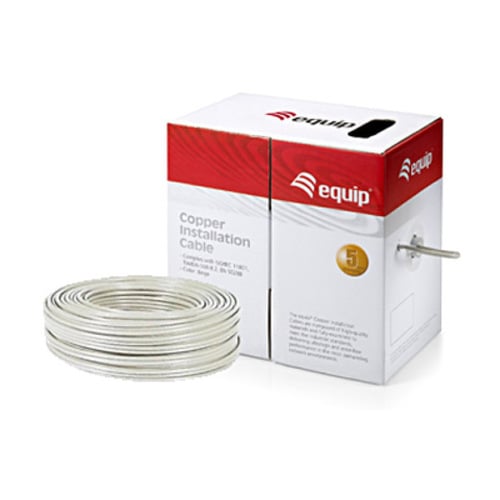 Equipar Bobina de Cabo de Rede CAT6 U/UTP Rígida LSOH ECO Livre de Halogênio 305m - Equip EQ40146807