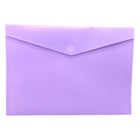 Bolsa A4 com Fecho Velcro Mate Violeta Pastel 1un - Outras 1003862