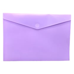 Bolsa A4 com Fecho Velcro Mate Violeta Pastel 1un - Outras 1003862