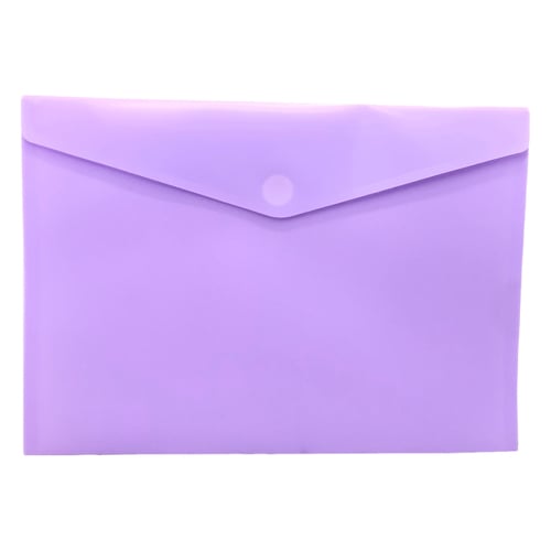 Bolsa A4 com Fecho Velcro Mate Violeta Pastel 1un - Outras 1003862
