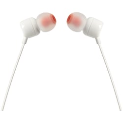 JBL EARPHONES TUNE T110 3.5" WHITE - JBL JBLT110WHITE