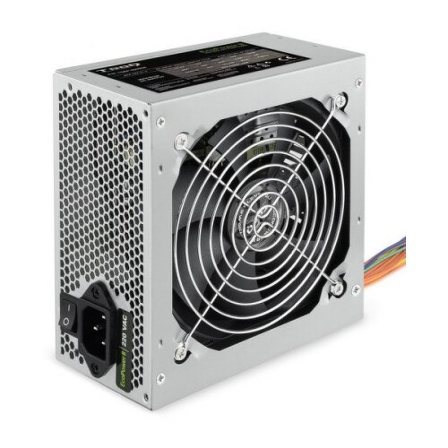 Fonte de alimentação Tooq Ecopower II 500W ATX 1.3 12V - PFC ativo - Ventoinha silenciosa de 120mm - Tooq TQEP-500SSE