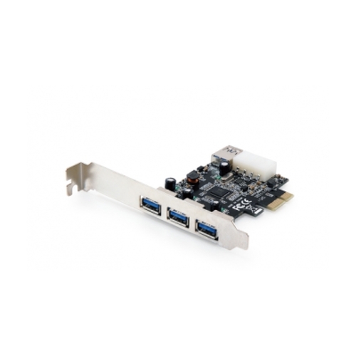 Placa PCI Express da Conceptronic com 3 portas USB 3.0 frontais e 1 porta USB 3.0 interna - Conceptronic C4USB3EXI